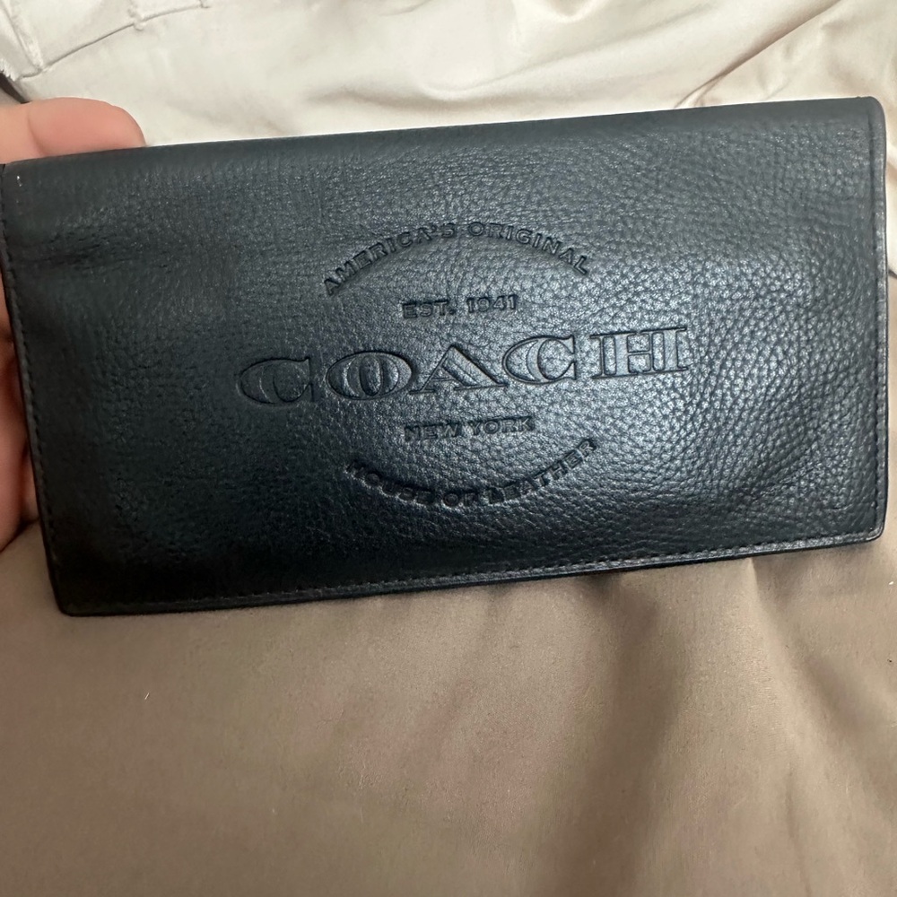 Coach Black Leather Men's Wallet